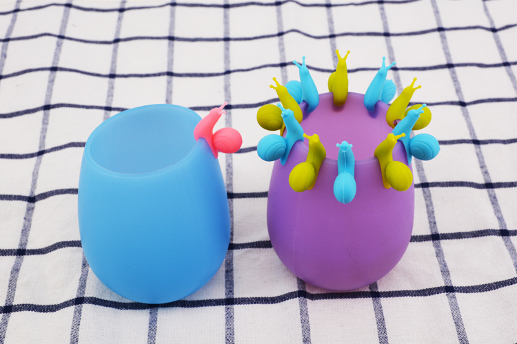 酒杯識別器,硅膠酒杯識別器,蝸牛酒杯標識 酒杯識別器,硅膠酒杯識別器,蝸牛酒杯標識