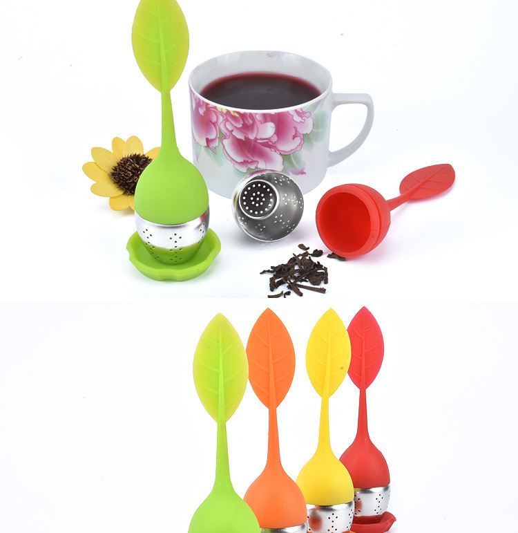 硅膠樹葉茶漏,硅膠茶包,不銹鋼茶漏,硅膠泡茶器 硅膠樹葉茶漏,硅膠茶包,不銹鋼茶漏,硅膠泡茶器