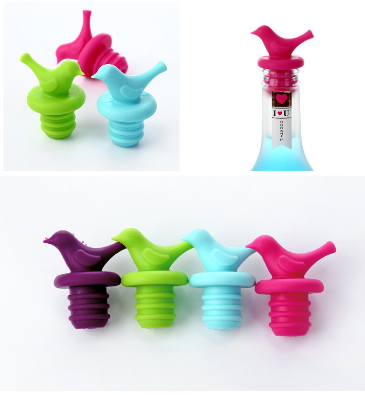 小鳥紅酒瓶塞,硅膠保鮮瓶蓋,硅膠紅酒塞 小鳥紅酒瓶塞,硅膠保鮮瓶蓋,硅膠紅酒塞