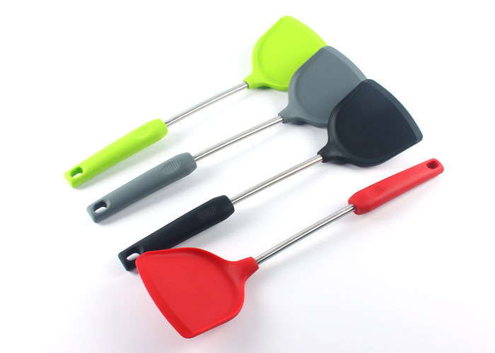 硅膠不銹鋼柄鍋鏟定制 硅膠不銹鋼柄鍋鏟定制